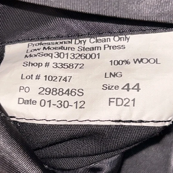 Brooks Brothers 100% Wool Men’s Sport Coat Size 44L
